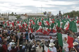 Morena realiza la Marcha por la Seguridad y la Defensa de la Soberanía en Chihuahua